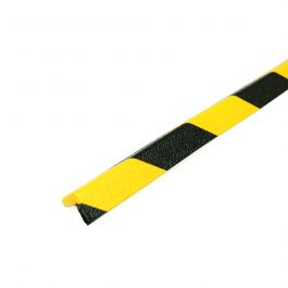 PRS stootrand hoekprofiel model 45 – geel-zwart – 1 meter