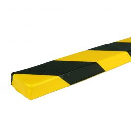 PRS stootrand vlakprofiel model 43 – geel-zwart – 1 meter