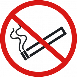 Anti-slip-vloerpictogram “verboden te roken”