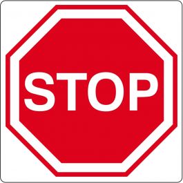 Vloerpictogram “stop”-teken