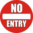 Anti-slip-vloerpictogram “No Entry"