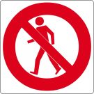 Vloerpictogram “verboden voor voetgangers”