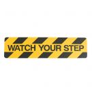 "Watch your step" anti slip tape