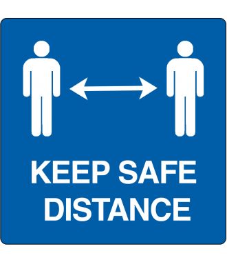 Vloerpictogram “keep safe distance”
