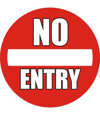 Anti-slip-vloerpictogram “No Entry"
