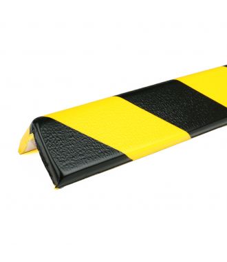 PRS stootrand hoekprofiel model 8 – geel-zwart – 1 meter