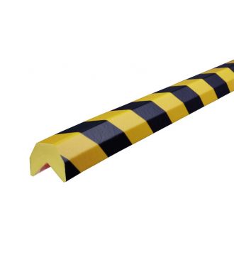 Knuffi stootrand hoekprofiel type AA – geel-zwart – 5 meter