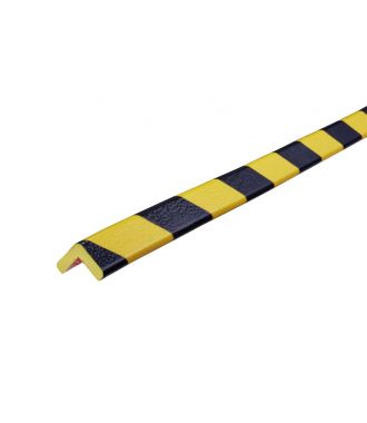 Knuffi stootrand hoekprofiel type E – geel-zwart – 5 meter