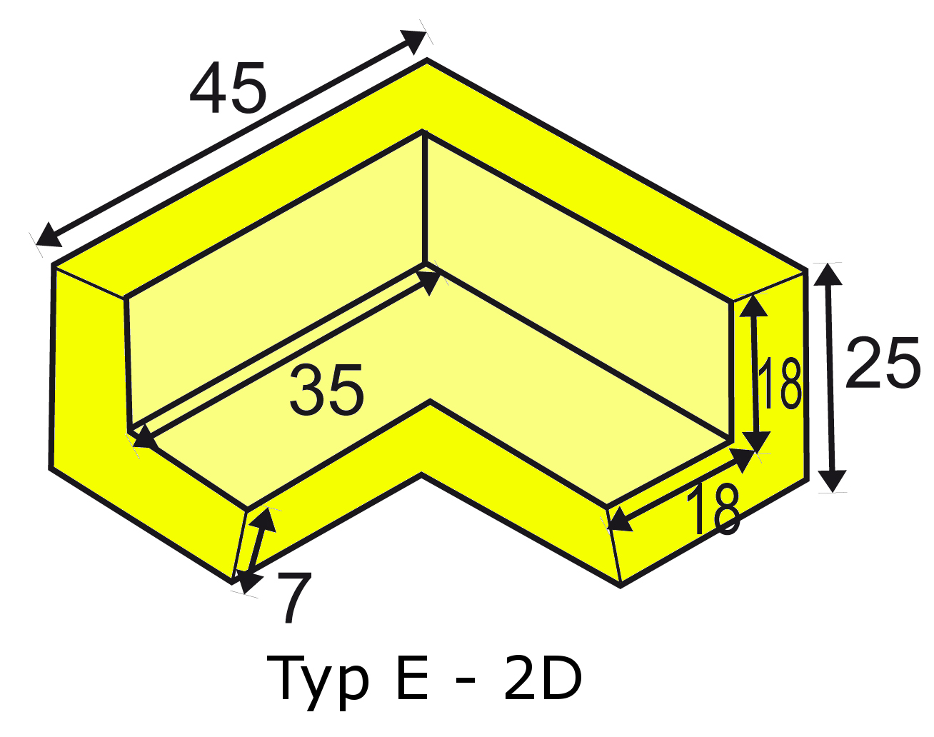 Knuffi multi-corner bumber E-2D type